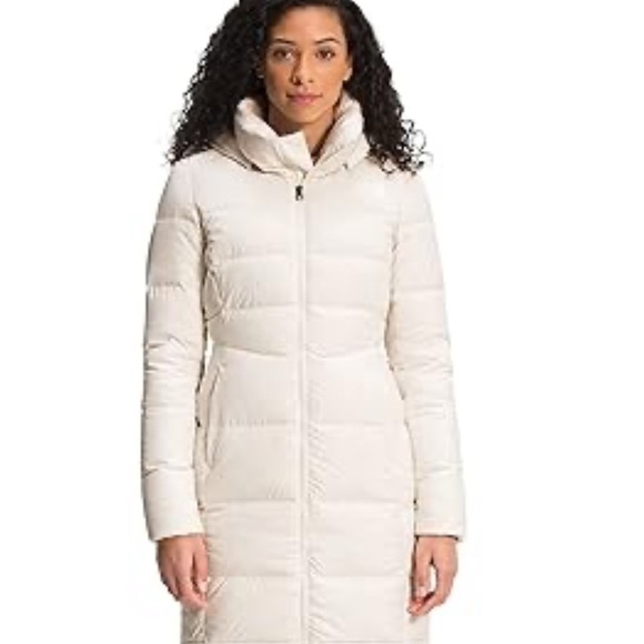 THE NORTH FACE Women's Metropolis Insulated Parka 550 Fill Gardenia White, Large - Picture 2 of 5
